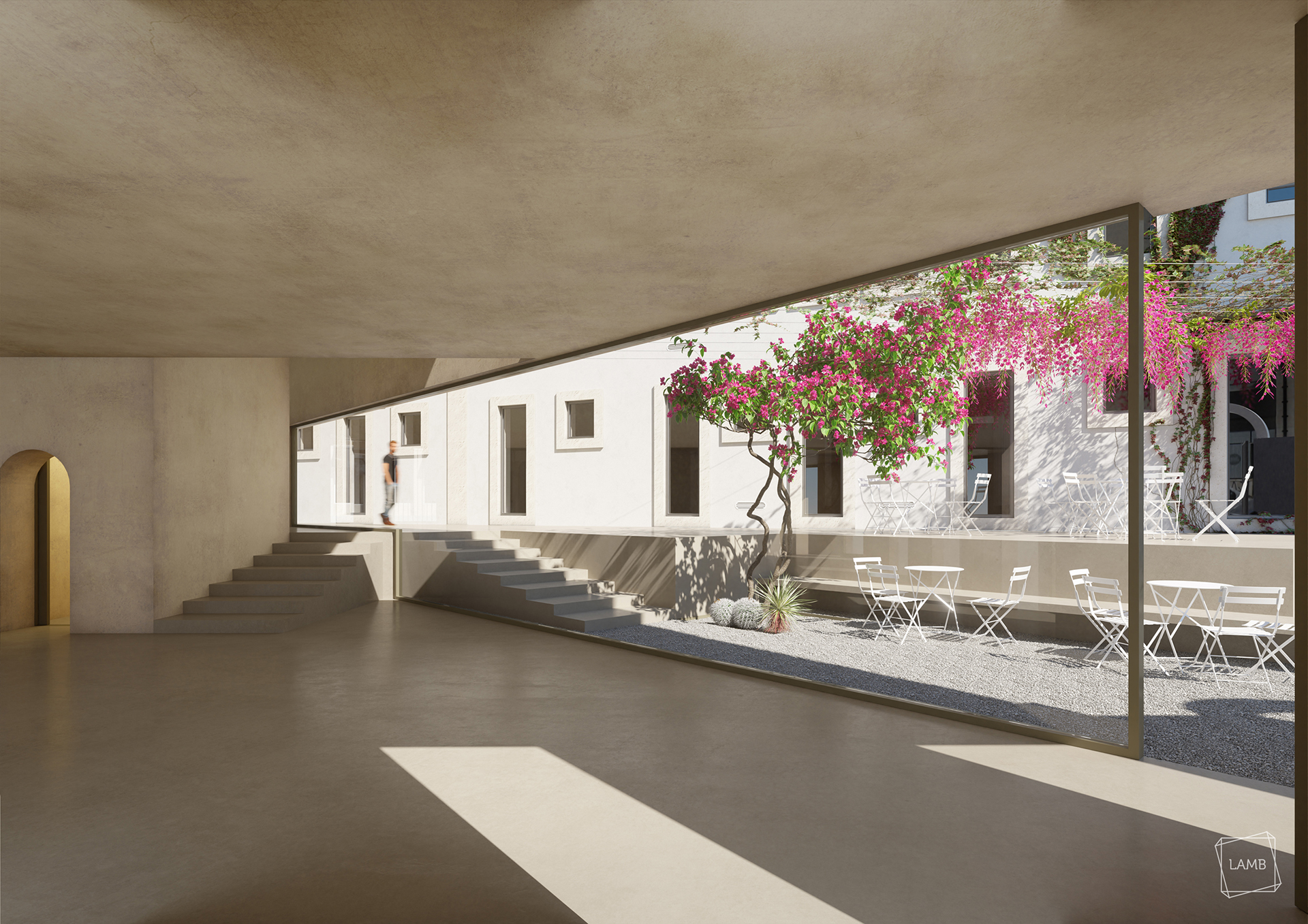 cafetaria 3D archviz ordem dos arquitectos Portugal